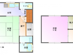 室内和モダン風の戸建て住宅です【但東町畑山】
