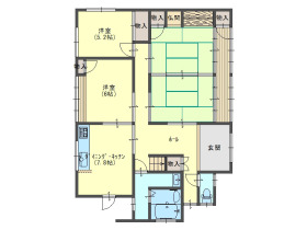 【豊岡市竹野町下塚】静かに田舎暮らしをしたい方向け♪ 間取り7DK《豊岡市竹野町下塚 中古住宅》