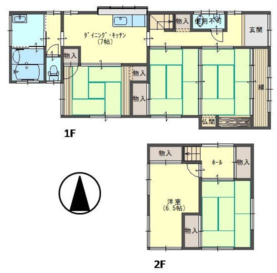 ２階建間取り図(間取)