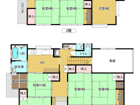 【豊岡市弥栄】インナーガレージ付き駐車２台可の一戸建て