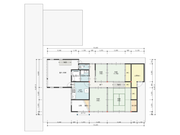 １階間取り(間取)