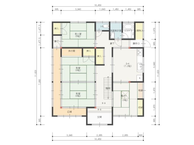 平面図1F(間取) 平面図1F(間取)