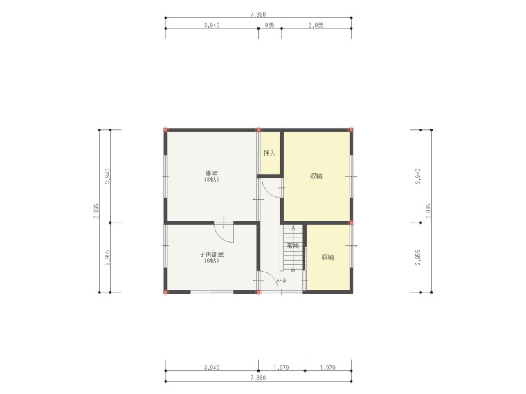 平面図2F(間取) 平面図2F(間取)