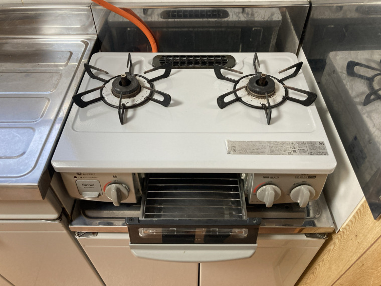 2口コンロ・グリル付き(キッチン)