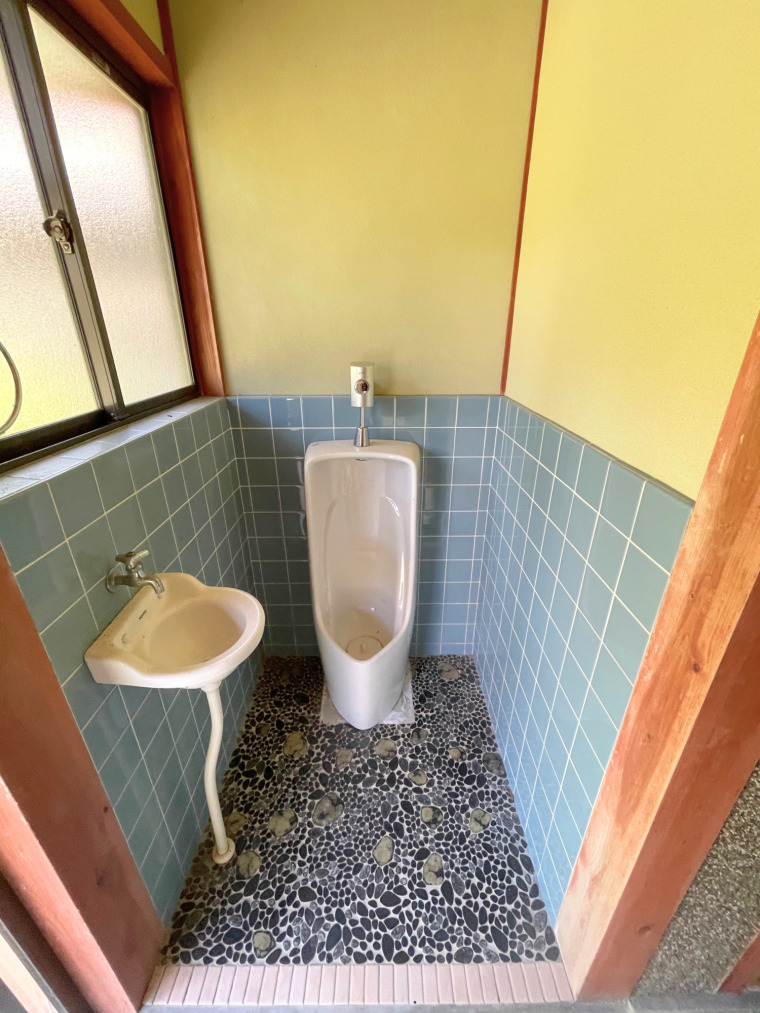 勝手口から土足で行けるトイレ（男性用）(内装)