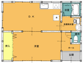 但東町虫生 小ぢんまりとした平屋